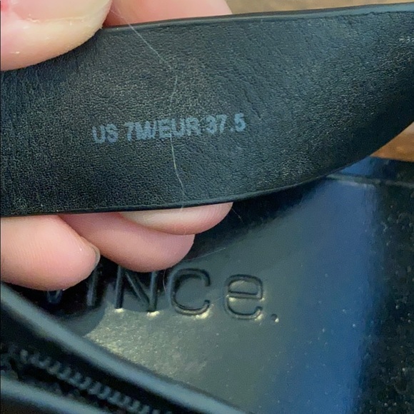 Vince Black Two Band Sandals Size 7 - Picture 8 of 8